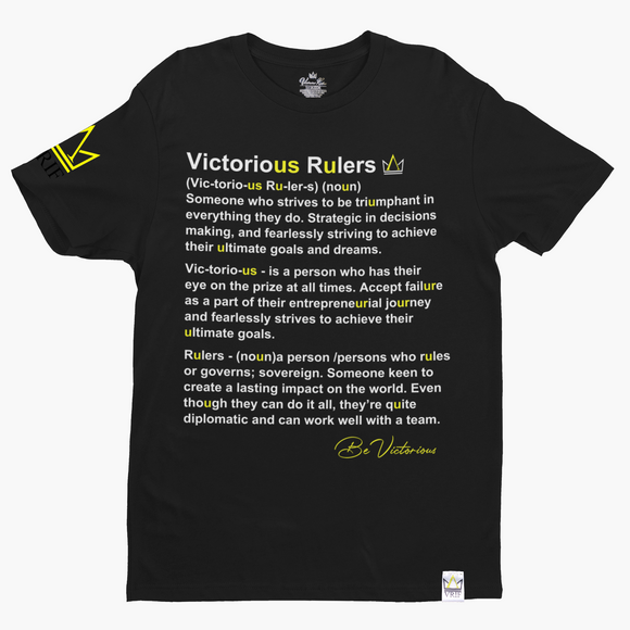 VICTORIOUS RULERS TRI DEFINITION TEE (Arial Font)